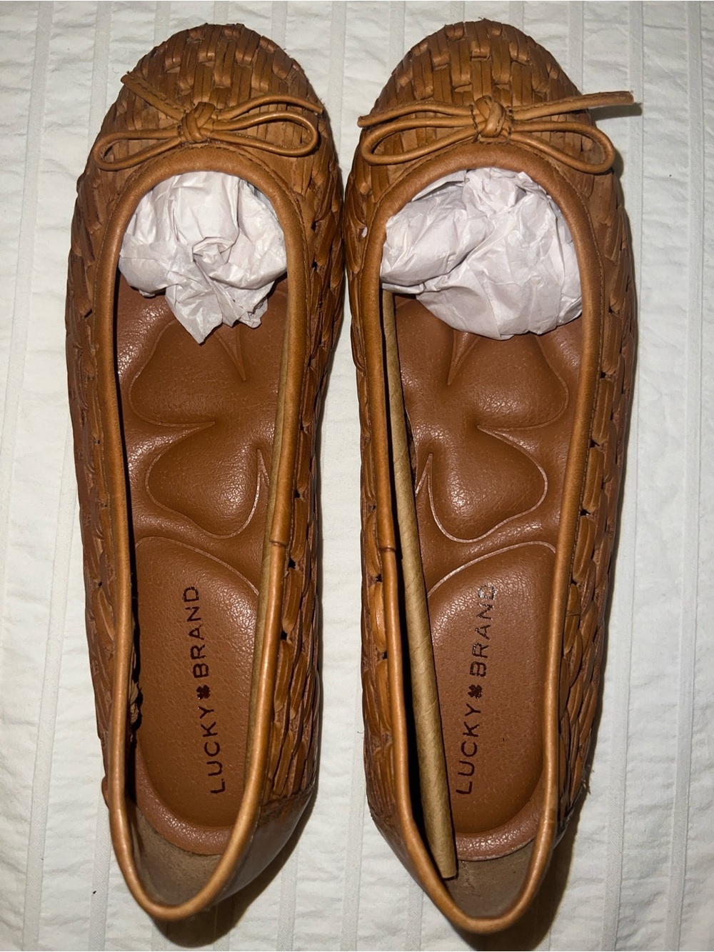 Lucky Brand - Woven Leather Ballet Flat       Size 7